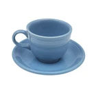 Fiestaware Fiesta Coffee Tea Cup & Saucer Set Periwinkle Blue Homer Laughlin