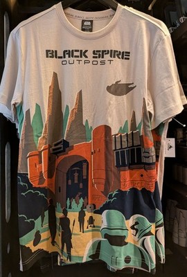 Disney Star Wars Galaxys Edge Black Spire Outpost Batuu T-Shirt X-LARGE New 2026