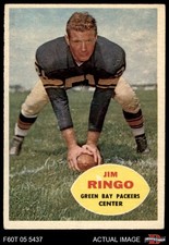 1960 Topps #57 Jim Ringo Packers HOF Syracuse 4 - VG/EX