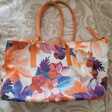 leather floral handbag maurizio taiuti