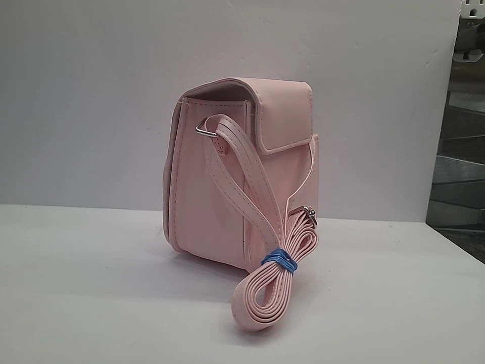 富士 Instax 相机保护壳 迷你蓝色 可调表带 皮革保护套 — 第 4/4 张图片