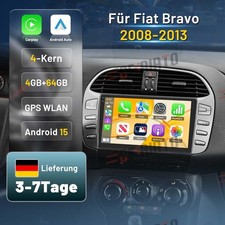 4G+64G Für Fiat Bravo 2007-2012 Autoradio Android 15 CarPlay GPS Navi WIFI RDS