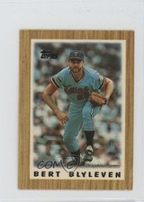 1987 Topps League Leaders Minis Bert Blyleven #61 HOF sh7