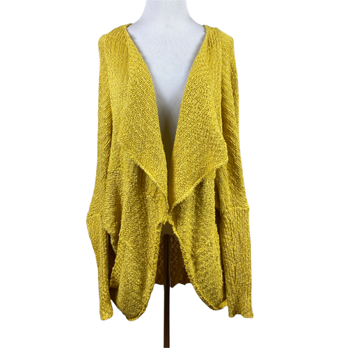 Mittoshop Cardigan Sweater S Yellow 