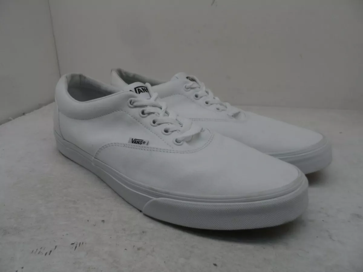 VANS Men&#039;s Low-Cut Authentic Skate Casual Sneakers White/White 13M eBay