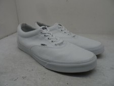 VANS Men's Low-Cut Authentic Skate Casual Sneakers 721356 White/White Size 13M
