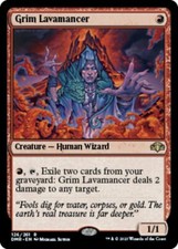 x1 Grim Lavamancer - Foil R MTG Dominaria Remastered M/NM, English