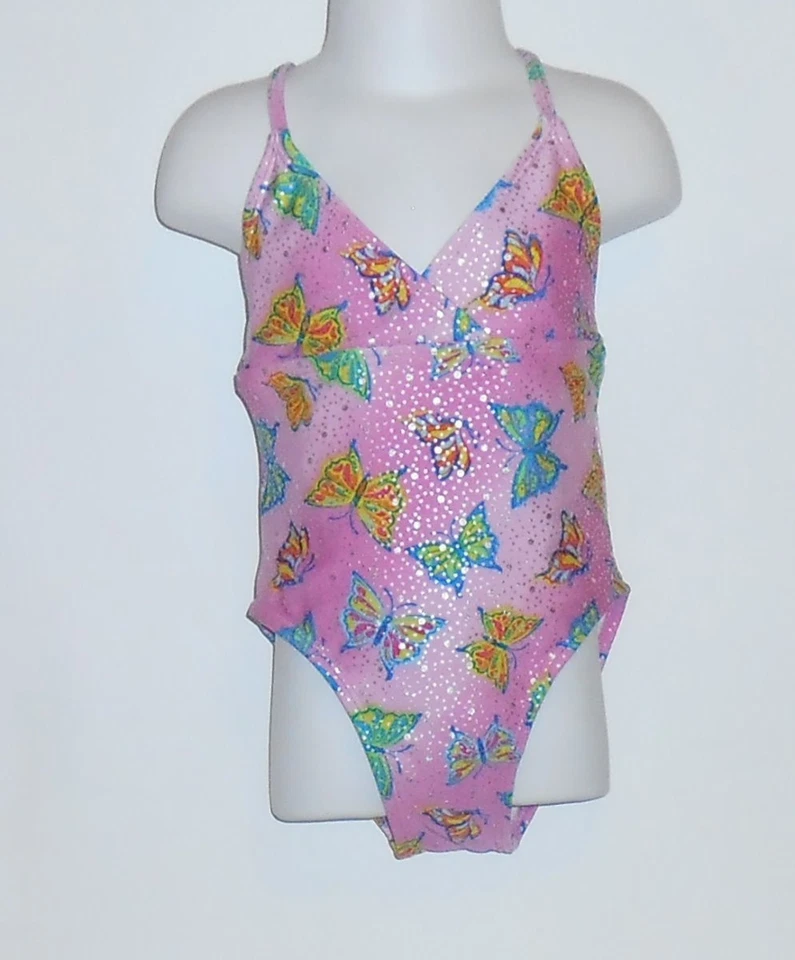 Traje de baño St Tropez niñas de una (1) pieza traje de baño mariposa + falda a juego 4 nuevo con etiquetas Foto 2 de 3