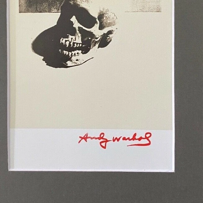 🔥ANDY WARHOL IMPRESIONANTE 1984 FIRMADO CALAVERA IMPRESIÓN MATE 8X10 #1 Foto 2 de 3