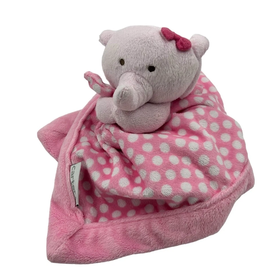 Carters розовый слон плюшевый в горошек ребенка милый зоопарк цирк мягкая игрушка - Изображение 3 из 4
