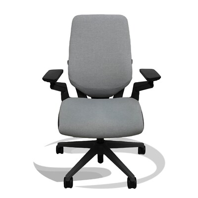Steelcase Gesture Chair Fully Loaded in Light Gray Fabric