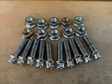 Assembly Wheel M8 X 125 3piece Wheel Chrome Bolts And Nut Real 10 Pcs