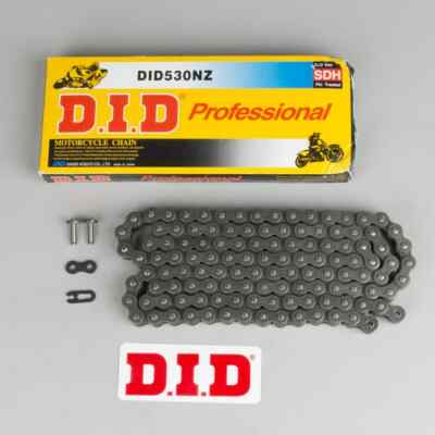 DID CHAIN STEP 530 BLACK 120 LINKS WITHOUT O-RING MOTORCYCLE ROAD CROSS ENDURO 530NZ