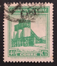 1938 Chile Copper Mine 40 c