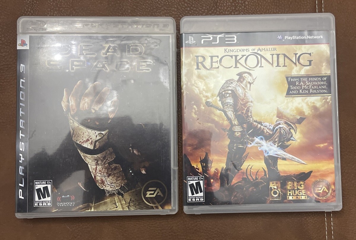 Lot Of 2 PS3 Game, 1 Dead space, 2- Kigndems Of Amalur Reckoning