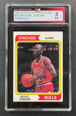 1992 Sports Card Price Guide #41 Michael Jordan Hand Cut KSA NBA