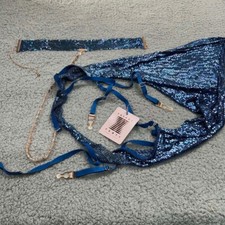 Savage Fenty Garter Belt Womens Large Curvy Chain Reaction Garter Metal Rihanna