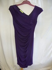 Ladies Dress Versace Jeans purple asymmetric shoulder, bodycon, US 4 EU 34, 2459