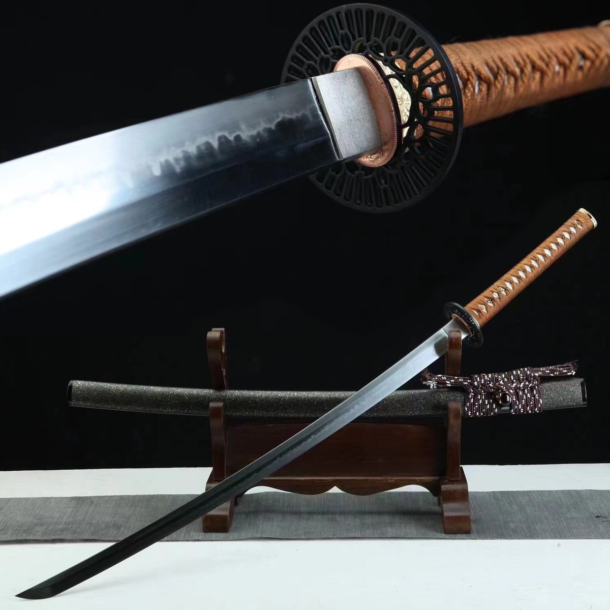 Clay Tempered L6 Steel Full Tang Katana Japanese Samurai Sword