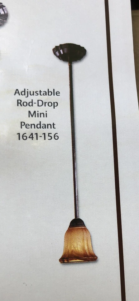 3 Colgantes de Caída de Varilla Ajustable Minka-Lavery Marche Bronce 1641-156 Nuevos Foto 3 de 4