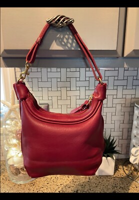 COACH Vintage Amanda Bag Crossbody Glovetanned Leather 6953 Red | eBay