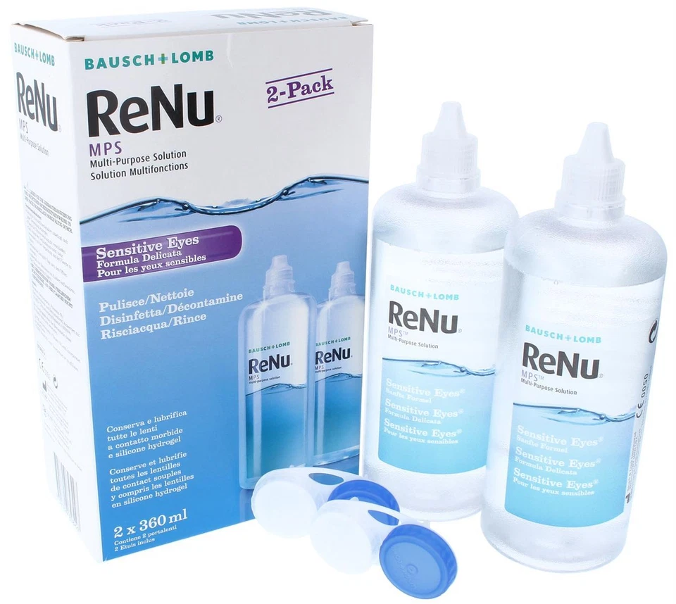 BAUSCH & LOMB Bausch+Lomb ReNu MPS Sensitive Eyes Kombilösung - weiche Kontaktlinsen 2x 360 ml