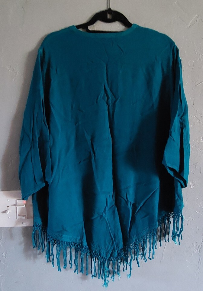 Soft Surroundings Tops Style Pullover Sweater, Green, Women's Size SM