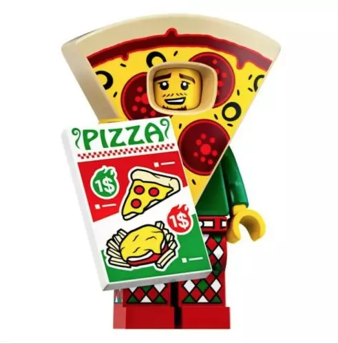 Lego Series 19 Minifigure 71025 Pizza Costume Guy