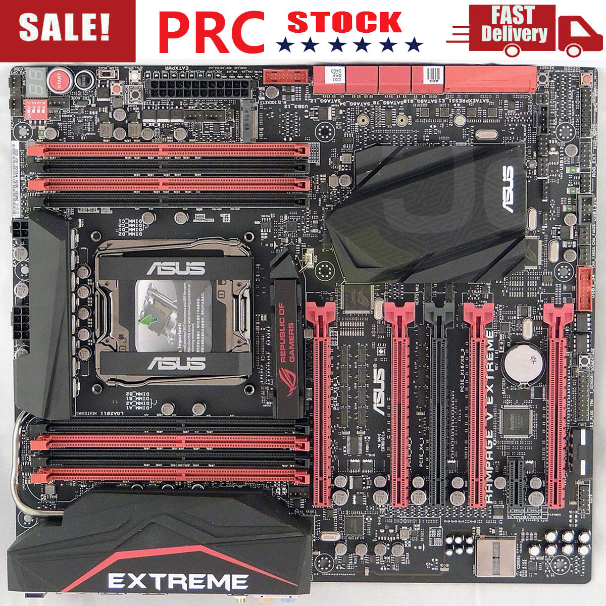 マザーボード ASUS RAMPAGE V EXTREME lga2011-v3 x99 MB ASUS RAMPAGE V EXTREME X99 LGA 2011-3 Motherboard 8*DDR4 M.2 Multi