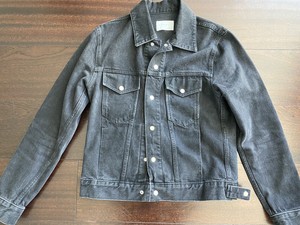 sandro black denim jacket