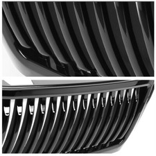 For 2007-2013 Chevy Silverado 1500 Vertical Front Bumper Upper Grille Black For 2007-2013 Chevy Silverado 1500 Vertical Front Bumper Upper Grille Black