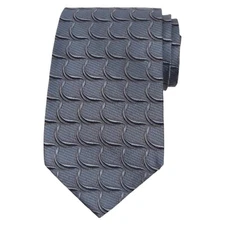 ALTEA Mens Silk Neck Tie Slate Gray Woven 3.75 Classic Designer Necktie ITALY