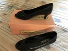 Carriage Court | 47408 HANNAH Classic Pumps ~ Open Toe ~ Black~ Size 8 M — photo 2