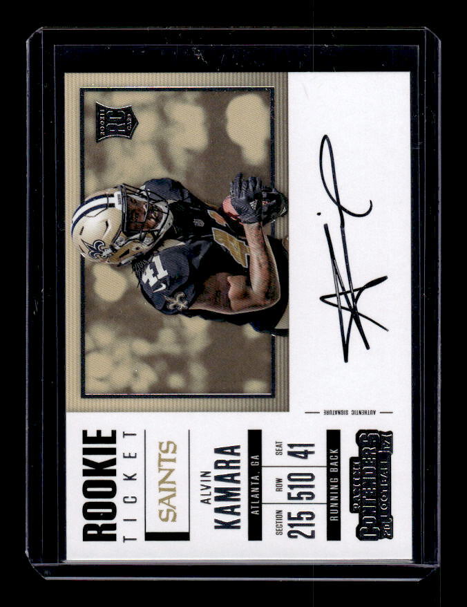 2017 Panini Contenders #353 Alvin Kamara /250* SP Auto - ROOKIE CARD