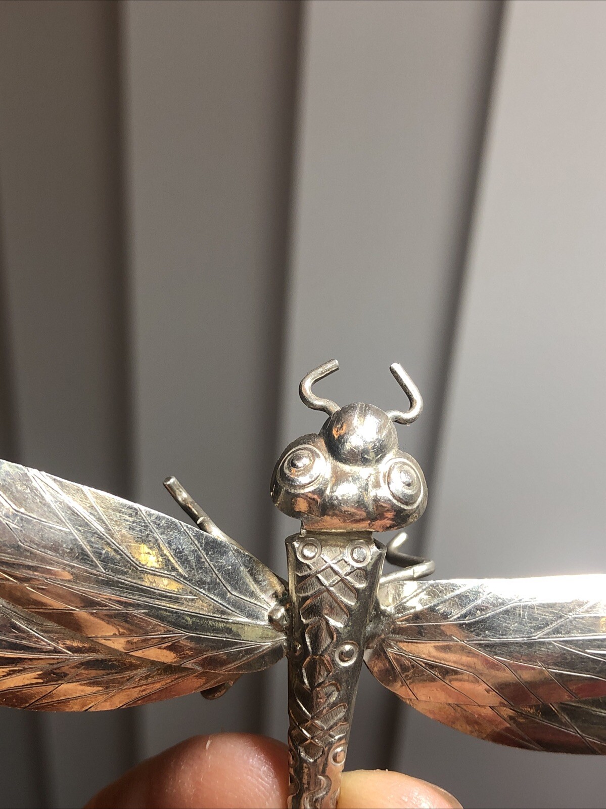 27. Vintage Solid 925 Sterling Silver DRAGONFLY D… - image 12