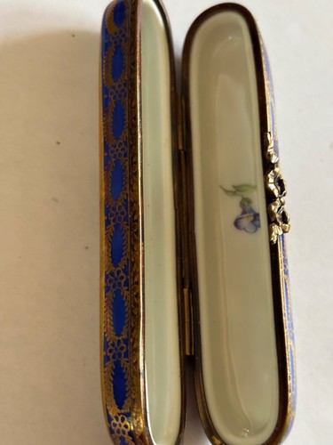 limoges schmuckkästchen handbemalt in frankreich ausgemustert - Bild 6 von 8