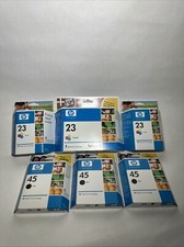 New HP Invent 45  23 Black Tricolor Ink Cartridge OEM Factory Sealed Lot