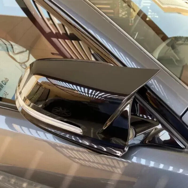 2x Black M3 Style Mirror Cover Caps For BMW F30 F31 320i 328i 330i 335i 340i - Imagem 3 de 4