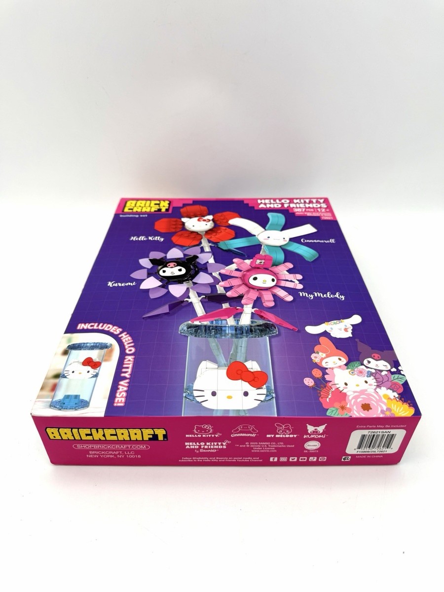 Brickcraft Hello Kitty Friends Bouquet Vase 387pc Set 72621 | eBay