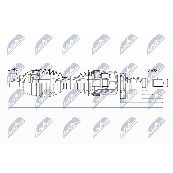 NTY NPW-VV-044 Antriebswelle-image
