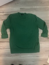 WOMENS GAP GREEN 3/4 SLEEVE SCOOP NECK LIGHT SWEATER SHIRT SIZE L LARGE