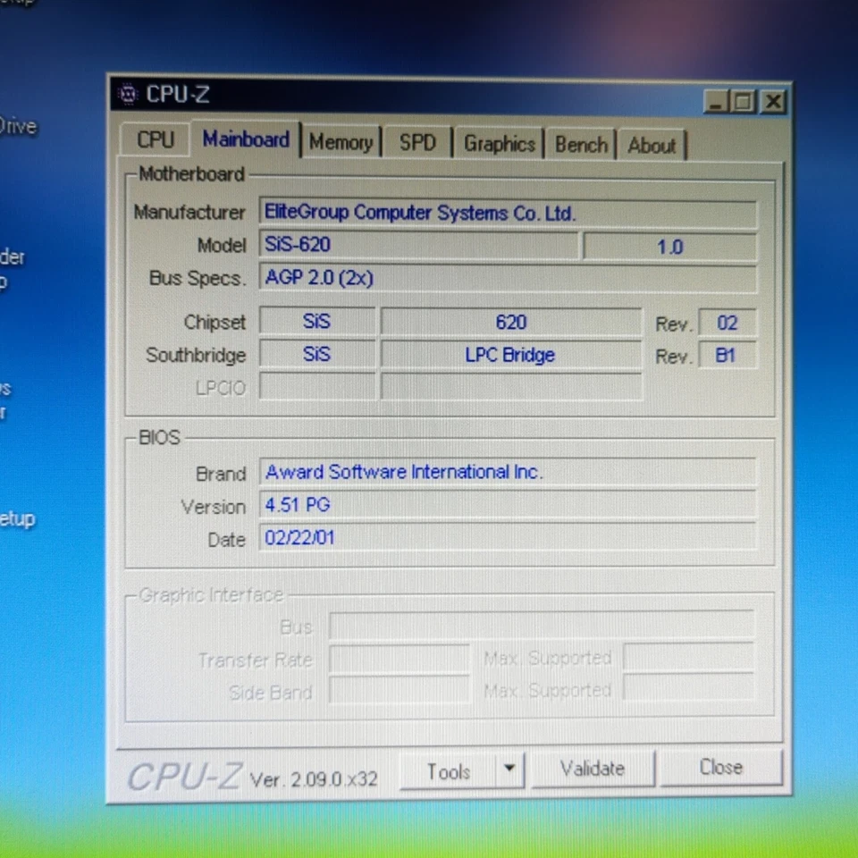 Windows 98 DOS ECS SiS-620 Slot 1 Motherboard Pentium III 450MHz 512MB PCI ISA - Image 3 of 4