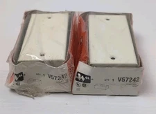 Wiremold V57242 Metal Utility Box, Ivory Lot Of 2