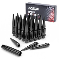 Ksp 24pcs 6 Spline M12x1.5 Spike Lug Nut For Colorado Canyon Envoy Bronco Ranger Ksp 24pcs 6 Spline M12x1.5 Spike Lug Nut For Colorado Canyon Envoy Bronco Ranger