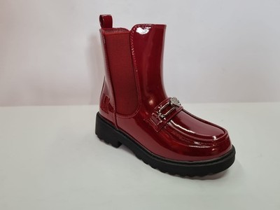 Lelli Kelly Junior Iris Tronchetto mit Gummizug und Reißverschluss - BO01 (Bordeaux)