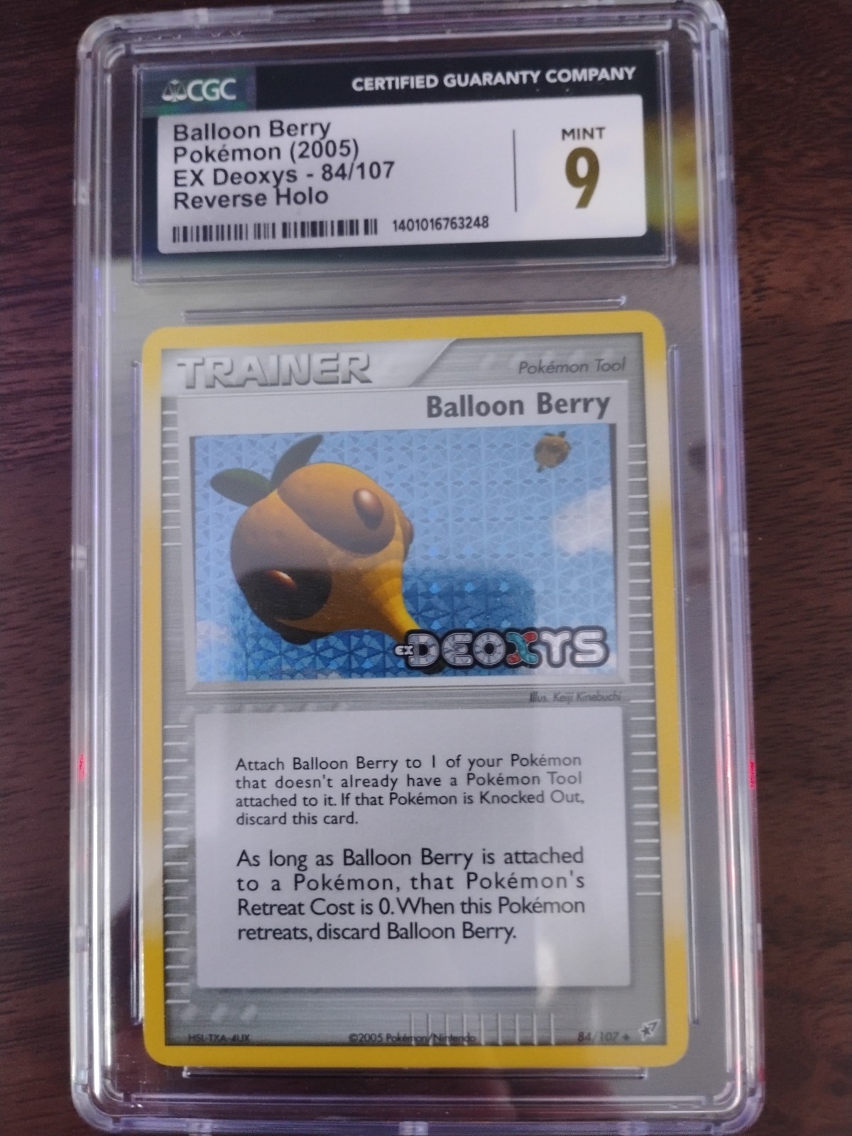 Pokemon Balloon Berry EX Deoxys Reverse Holo #84 CGC 9 Mint
