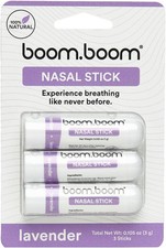 BoomBoom Nasal Stick 3 Pack  Vapor Flow Technology  Better Breathing ...