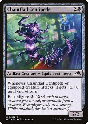 Chainflail Centipede 90 Kamigawa: Neon Dynasty Magic MTG