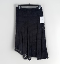 NWT Black Ibis Skirt Womens Sz M Black Lace Dark Fairy Whimsigoth Bohemian