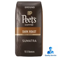 Peet's Sumatra Single Origin Dark Roast Ground Coffee 10.5oz